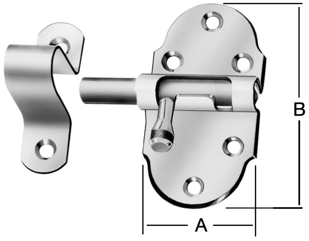 VORMANN Feder-Grendelriegel 45x85 mm