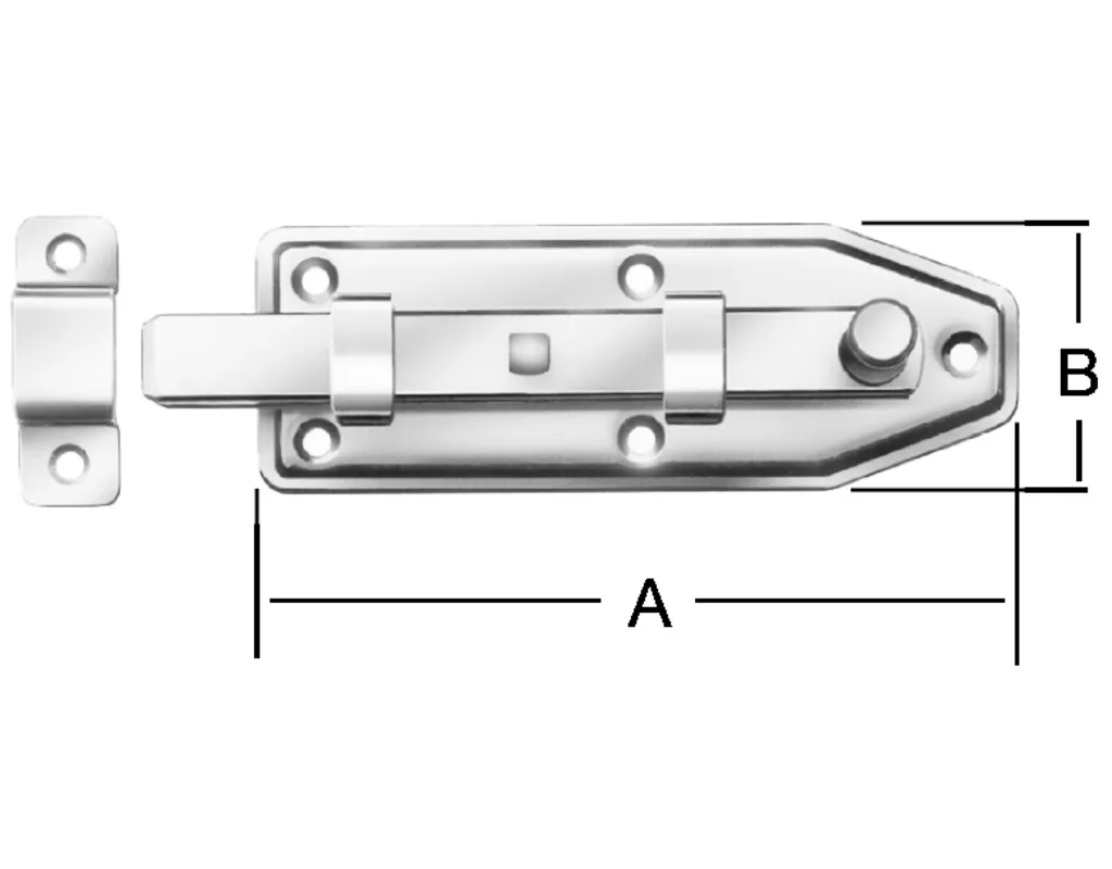 VORMANN Fensterriegel gerade 100x35 mm