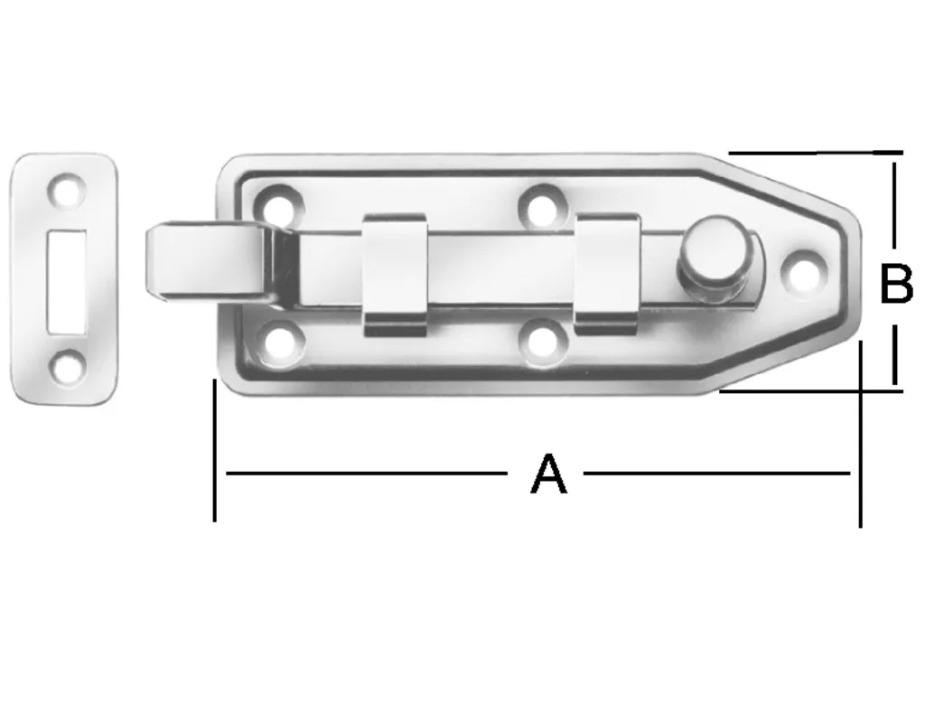 VORMANN Fensterriegel gekr&ouml;pft 80x30 mm