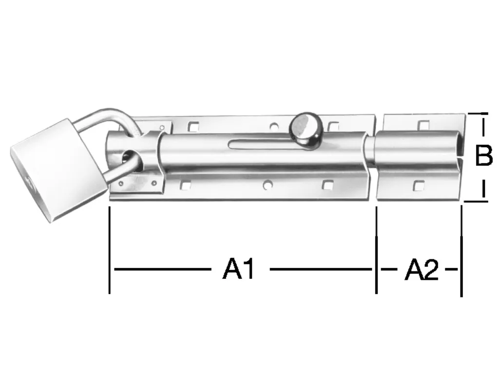 VORMANN Bolzen-T&uuml;rschlo&szlig;riegel 130 mm