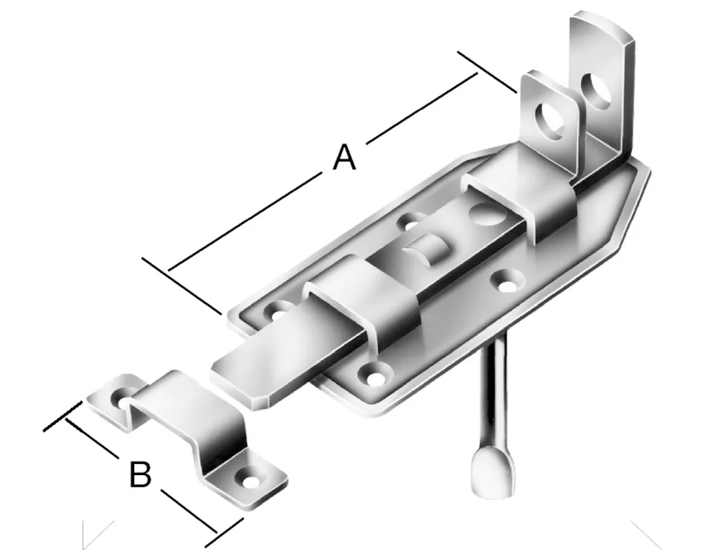 VORMANN Stallt&uuml;r-Schlo&szlig;riegel 160x55 mm