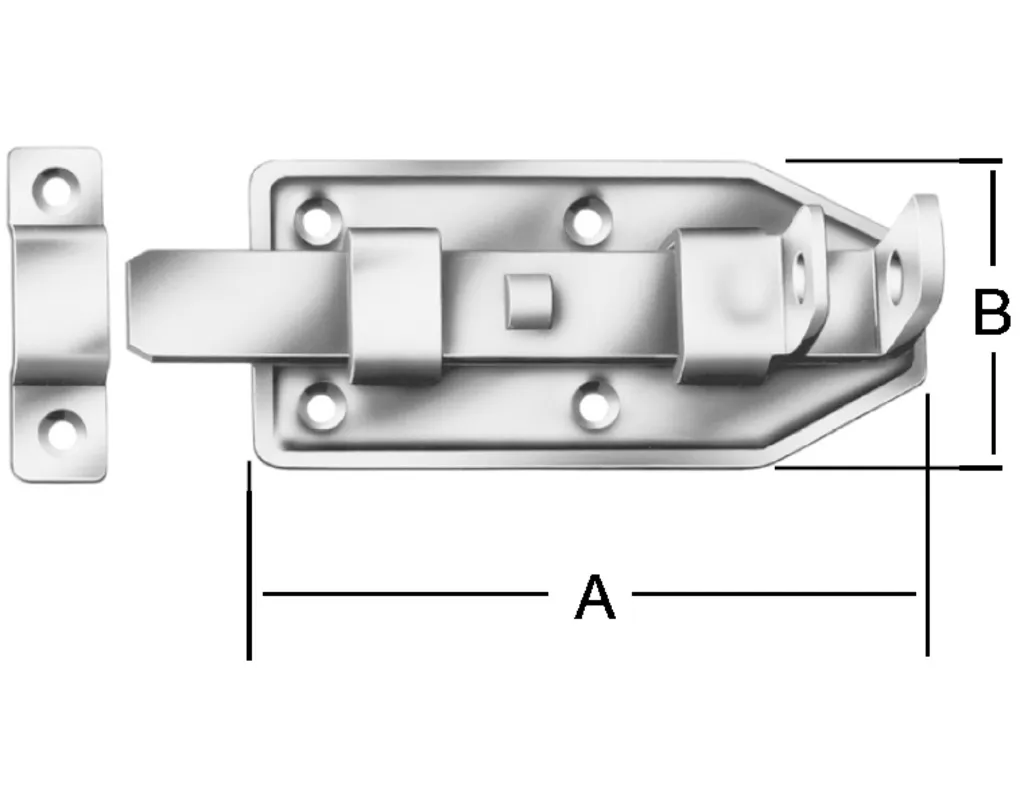 VORMANN Schlo&szlig;riegel gerade 140x56 mm