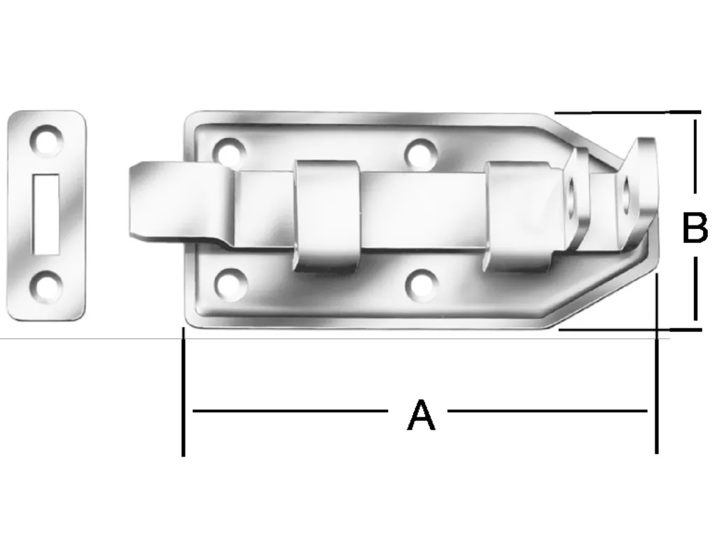 VORMANN T&uuml;rSchlo&szlig;riegel gekr. 100x50 mm
