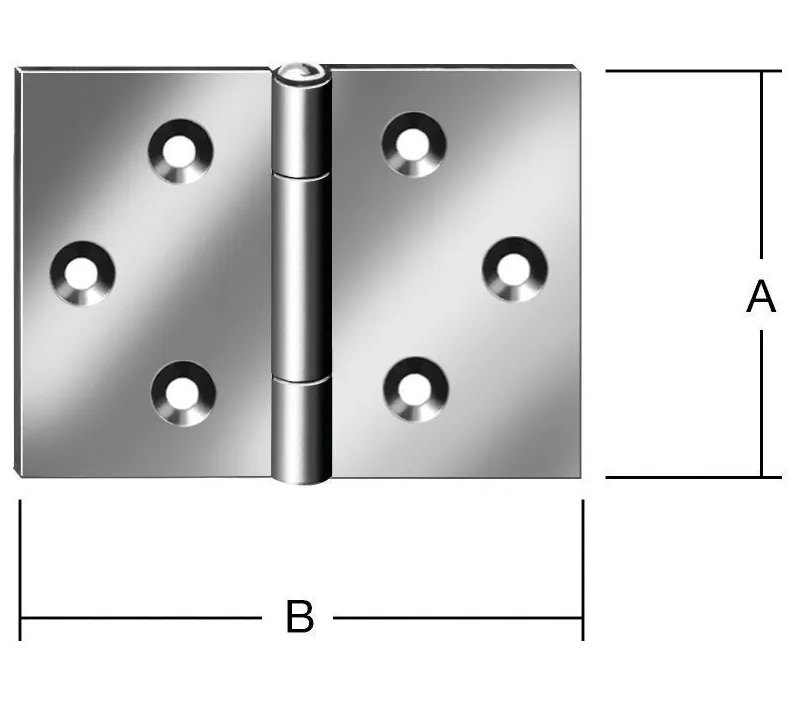 VORMANN DIN-Scharnier schmal 60x34 mm