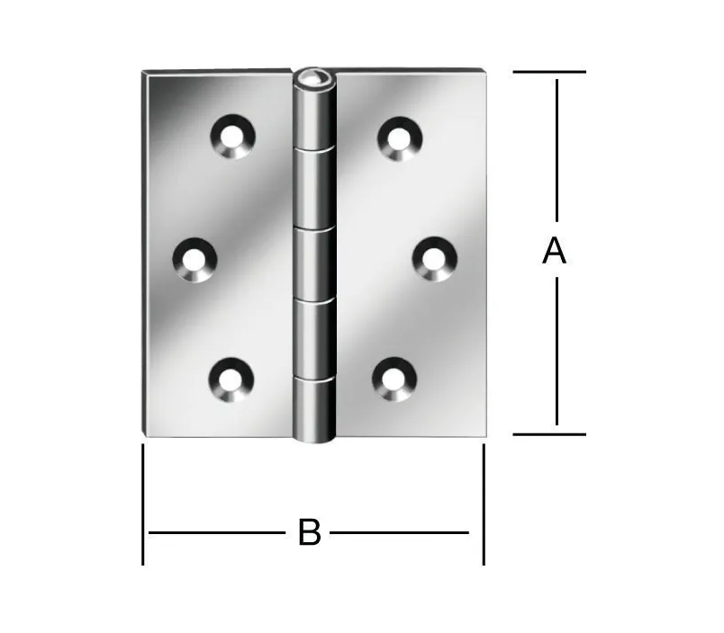 VORMANN DIN-Scharnier k&auml;ntig   80x80 mm
