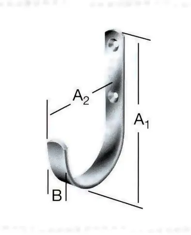 VORMANN Wandhaken  120x63x17 mm